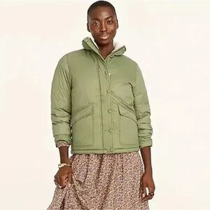 J.Crew Sherpa-lined puffer jacket with PrimaLoft® size M